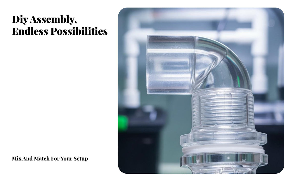 Clear Acrylic Pipe Connector DIY Friendly Fish Tank Water Outlet Noise Reducing Fish Tank Water Current Director
