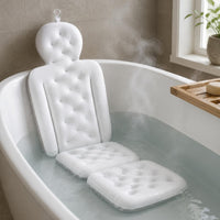 3 Pieces Full-Body Bath Cushion Soft Bathtub Cushion Set Thick Profile