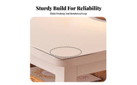 Space-Saving Narrow side table multifunctional 2-Tier Narrow Stand Minimalist Design Desk Easy Assembly for Students, Apartment Dwellers, Homeowners, Bedroom, Dorm Room, Small areas, Home Office