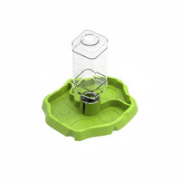 2-in-1 Design Turtle Food and Water Dish Easy to Clean Weighted Pet Waterer Bowl Stable Base Rock-Look Feeding Station Shallow Rim for Reptiles, Turtles, Lizards, Vivarium