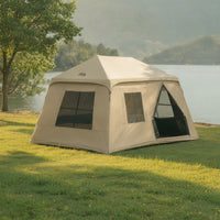 Waterproof Inflatable Tent Rainproof Tent with Air Poles Portable Heavy-Duty for Families, Camping