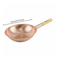 Copper Cooking Pot Uncoated Cookware Wide Mouth