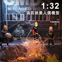 1:32 Firefighter Miniature Resin Figure Model