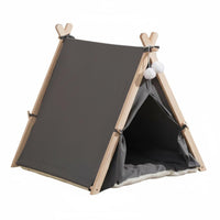 Removable and Washable Small Dog Tent House Semi-Enclosed Design Cat Tent Bed Soft Cushion Pet Teepee All Seasons for Kittens