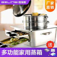 广东早餐肠粉机多功能不锈钢小型家用蒸箱蒸肠粉米粉包子馒头