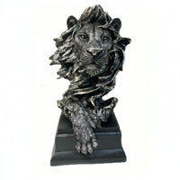 Animal-Head Figurine Textured Resin Figurine Freestanding