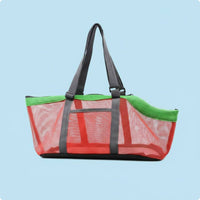 Mesh Pet Carrier Bag Foldable Mesh Pet Carrier Easy to Clean for Travel