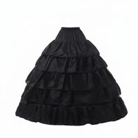 Mesh Petticoat Layered Tulle Petticoat Black for Weddings, Formal Events, Brides