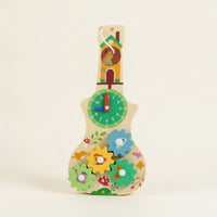 Wooden Busy Board with Clock Educational Violin Busy Board Sensory Learning Activity Child-Led Toy Fine Motor for Toddlers