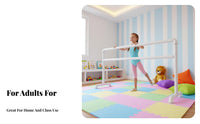 Freestanding Dance Barre Non-Slip Base Portable Dance Barre Thickened Steel Pipe Portable Stretching Bar for Children, Beginners