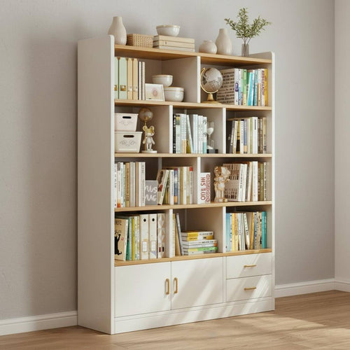 Floor Standing Storage Shelf Large Capacity Multi-Tier Storage Shelf for Bedroom