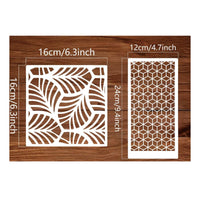 24 Pieces Reusable Abstract Stencil Set