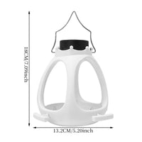 Solar Hanging Bird Feeder Waterproof Crown Bird Feeder Light Sensing for Patio