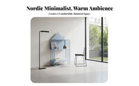 Nordic design space-efficient Book Display Floor-Standing House-Shaped Book storage rack Space Saving book display Large Capacity for Children, Toddlers, Bedroom, Living Room, Nursery, Playroom