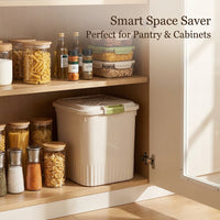Rice Storage Container with Wheels, Airtight Food Storage, Kitchen Storage Bin, Cereal Dispenser, Gr - Image 10