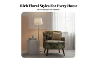 Floral Print Armchair Timeless Rural and Design Accentuate Chair Vintage Design Comfy and Ergonomic Designive
