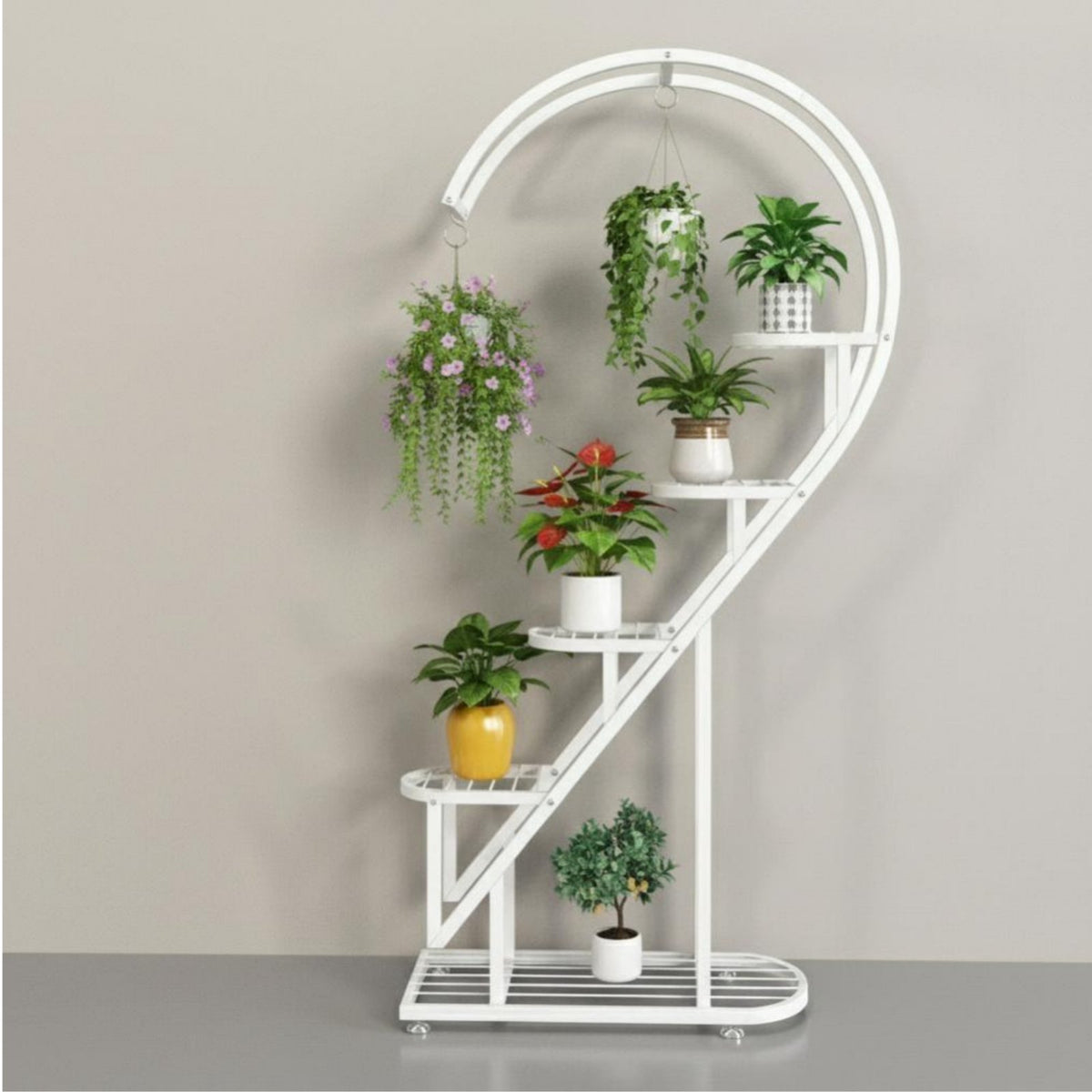 Multi-Tier Plant Stand For Indoor and outdoordoor Use 6-Tier Corner Pot Holder