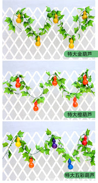 Artificial Fruit Vine Grape Leaves Fake Flower Vine Restaurant Indoor Ceiling Air Conditioning Pipe Decoration Green Plant Vegetable