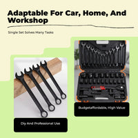 Ratchet socket set for car repairs