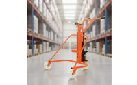 Hydraulic Drum Cart Mobile Drum Handling Cart Manual for Warehouses, Mechanics