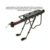 Aluminum Alloy Quick-Release Rear Bike Rack Heavy Duty Seatpost-Mounted Rear Bike Rack Lightweight for Commuters, Cyclists, Commuting, Mountain Bikes