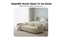 Cumulus supportrest Bench Light Luxury design feature Seating Modern Design Indoor Furniture for Interior Decorators, homeowners, Bedroom, Entryway, Hallway
