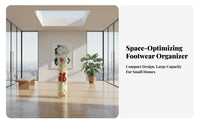 1 Piece 360 Degree Spinning Shoe Tower Rotating Shoe Rack Tower Cylindrical Shoe Rack Multi-tier Display Shelf Waterproof Material Suitable for Entryway Hallway Home