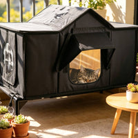 Outdoor Cat Shelter Removable Cat Tent Bed Warm for Rainy Weather