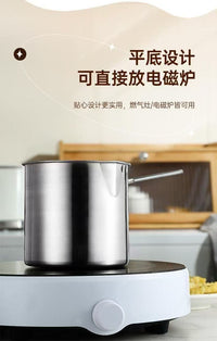特厚不锈钢油炸锅家用油锅小炸串锅电磁炉迷你省油小炸锅无涂层