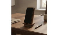 Desktop Phone Stand Tabletop Walnut Phone Stand Decorative