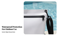 Portable PVC Waterproof Bag Multi-Use Waterproof Pool Bag Zipper Closure for Travelers, Beachgoers, Traveling, Water Sports, Vacation