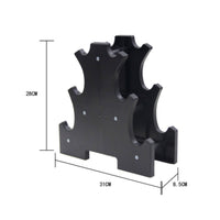 Tree Dumbbell Rack Multi-Compartment Dumbbell Storage Rack Organizer Holder Stand Compact