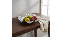 Irregular Fruit-Shaped Plate Versatile Wavy Stainless Steel Tray Rust-Resistant Stainless Steel Platter for Kitchen, Entryway