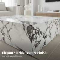 2 Pieces Light Luxury artistic Rectangular and Round Nesting Tables Modern design Coffee Table Set Space-Saving Indoor Furniture Sturdy Construction for Apartment Dwellers, Interior Designers, Living Room, Small areas, Lounge Area, perusing alcove