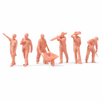 6 Pieces Diorama Figures Detailed Diorama Figures with Tools Fine Detail