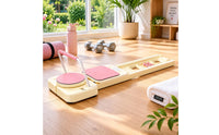 Foldable Pilates Reformer Resistance Cords Fitness Equipment Low-Height