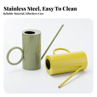 Long Spout Watering Can 1.5L Capacity Stainless Steel Watering Can for Gardeners
