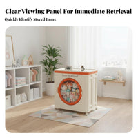 Large Foldable Bin with casters Multi-Functional Storage Container Easy Assembly