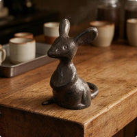Cast Iron animal Figurine Decorative Tabletop mice Decor Textured for Front-Desk