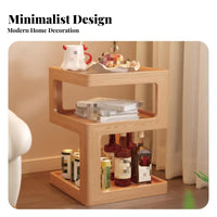 Stacked exposedFrame Table Space-Saving Nightstand Multifunctional