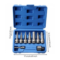 9 Pieces Stripped Screw Extractor Set Heavy Duty Easy out Extractor Set Impact Resistant Repair Tool for DIY Users