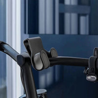 Double Hook with Clamp No-Drill Motorcycle Hook Hardware Compact Textured for Commuters, Motorcycles