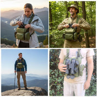 Outdoor Binocular Chest Bag with Adjustable Strap