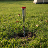 Patio Umbrella Anchor Rust-Resistant Spiral Ground Anchor Sturdy Umbrella Base with Installation Rod for Backyard