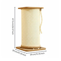 Extra Tall Cat Scratching Pillar Large Size Vertical Cat Scratcher Post Heavy Duty Pet Accessory for Cats