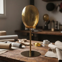 Hat Display Head Detachable Design Hairpiece Stand Gold Finish