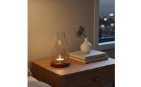 Glass Candle Lantern Zen Design Home Decor Smoke Reducing for Living Room