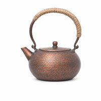Gongfu Tea Kettle Compact Hammered Copper Kettle Handmade for Kitchen