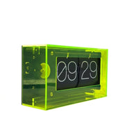 Flip Clock with Acrylic Housing Transparent Flip Clock Rectangular for Office