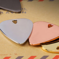 Long-Lasting Zinc Alloy Guitar Pick Mirror Finish Metal Guitar Pick Polished Edges Polished Metal Plectrum Resistant for Electric Guitarists, Bassists, Musicians, Live Performance, Studio Recording